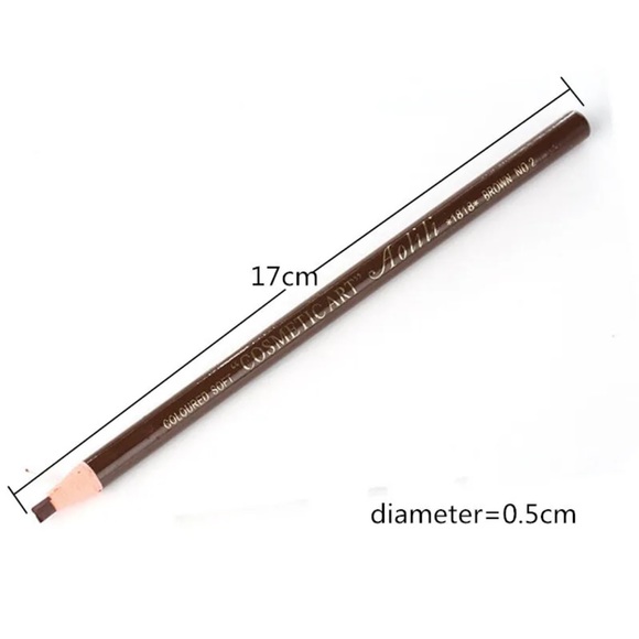 1 Pc Eyebrow Pen Waterproof Permanent Black Eye brow Pencil Makeup Tools - Picture 4 of 8